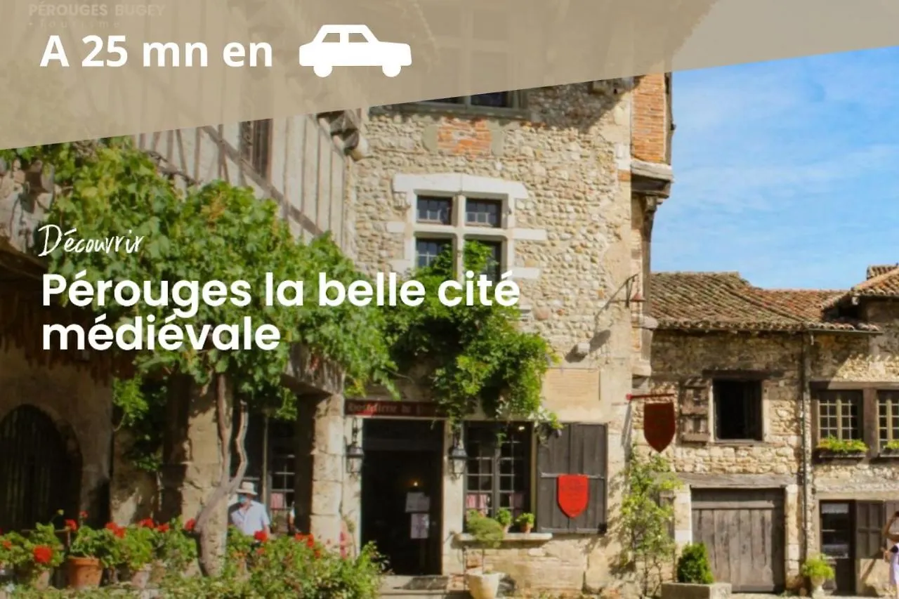 شقة L'Ambre - 1 A 4P - Wifi Fibre - Parking Gratuit Pont-dʼAin فرنسا