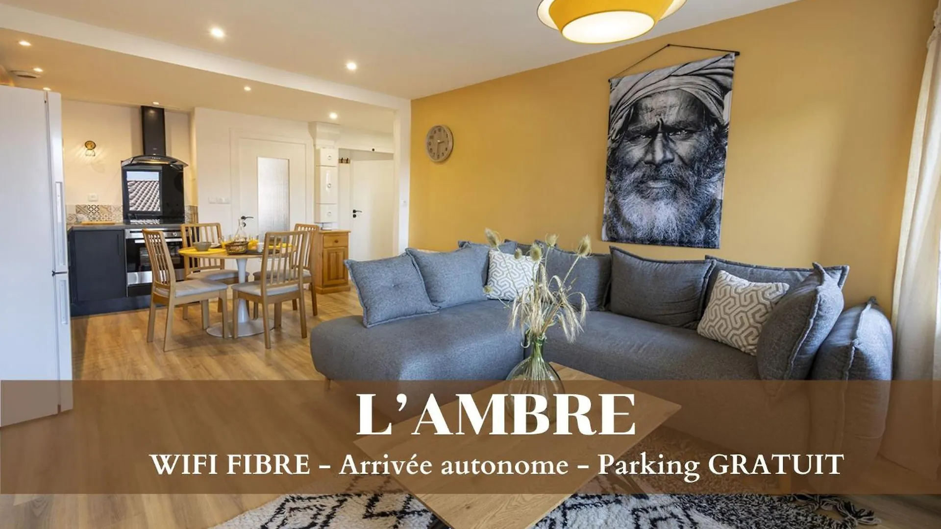 Appartement L'Ambre - 1 A 4P - Wifi Fibre - Parking Gratuit à Pont-dʼAin